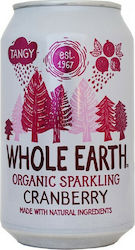 Whole Earth Λοιπά Cranberry με Ανθρακικό, Χωρίς Ζάχαρη, Βιολογικό 330ml