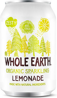Whole Earth Limonade mit Kohlensäure, Zuckerfrei, Biologisch in Kiste 330ml