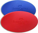Faber-Castell Γόμα για Μολύβι Μini Kosmo Κόκκινη/Μπλε 2τμχ