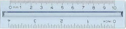 Arda Ruler Plastic Transparent 10cm