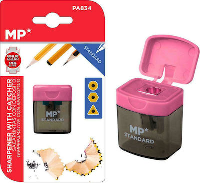 Madrid Papel Plastic Pencil Sharpener Barrel Pink Ροζ