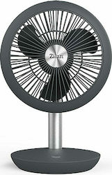 Zilan Small Rechargeable Desktop Fan Office Fan Black