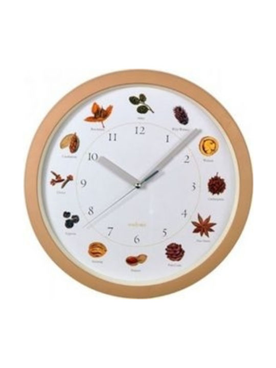 Wall Clock Plastic Rhythm 4KG670FN38