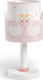 Ango Kids Side Table Lamp Sweet Love Pink 15x15x30cm