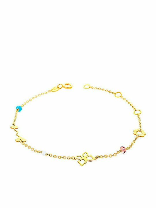 14K Gold bracelet "Charming Garden"