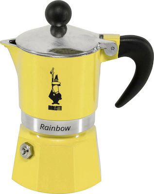 Bialetti Rainbow 0004981 Stovetop Espresso Pot 1 Cups Galben