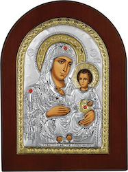 Prince Silvero Εικόνα Παναγία Ιεροσολυμίτισσα Ασημένια 15x21cm