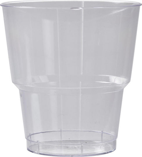 Olimpice Pahar de unică folosință Plastic Transparent 200ml 25buc