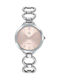 Go Girl Only Girl Only Womens Watch 30mm Battery with Silver Metal Strap