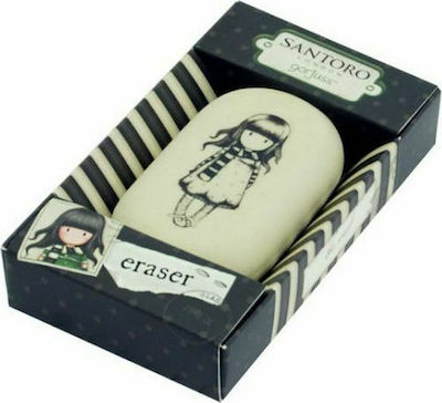 Santoro Eraser for Pencil and Pen The Scarf 1pcs White