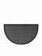 Aria Trade Semicircular Carpet with Non-Slip Underside Doormat Wilson Gray 45x75cm