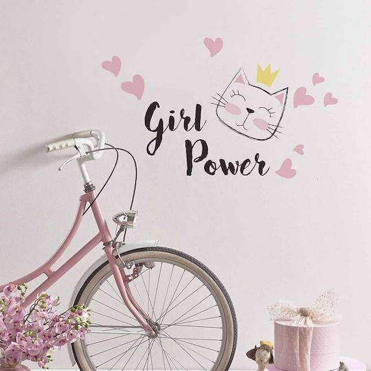 Ango Παιδικό Διακοσμητικό Αυτοκόλλητο Τοίχου Girl Power M 50x80εκ. 12τμχ Ango Παιδικό Διακοσμητικό Αυτοκόλλητο Τοίχου Girl Power M 50x80εκ. 12τμχ