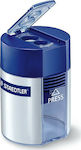 Staedtler Plastic Double Pencil Sharpener Barrel Blue Μπλε