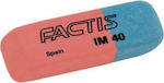 Factis Eraser for Pencil and Pen IM40 Bicolor Blue-Red 1pcs