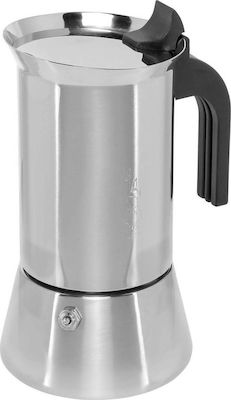 Bialetti New Venus Induction Espresso-Kanne 6 Cups Edelstahl Silber