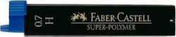 Faber-Castell 12 Mine Creion Mecanic Super Polymer Grosime 0.7mm Tipul H