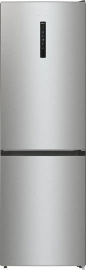 Gorenje Combină frigorifică 300lt Total NoFrost Î185xL60xA59.2cm. Inox NRK6192AXL4