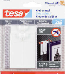 Tesa Hanger Kitchen Hook with Sticker White 2pcs 77776-00000-00