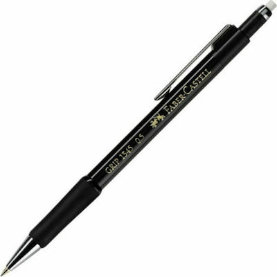 Faber-Castell Creion mecanic de desen 0.5mm cu Radiera Negru 134599