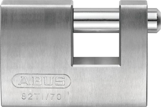 Abus Titalium 82ΤΙ/70Β Αλουμινένιο Λουκέτο Τάκου με Κλειδί 70mm Ασημί