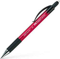 Faber-Castell Gripmatic Mechanical Pencil Plastic with Sharpener Red