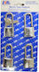 Eval Steel Padlock Brass with Key 30mm 4pcs