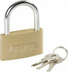 Lampa Basic Padlock Brass with Key 40mm 1pcs