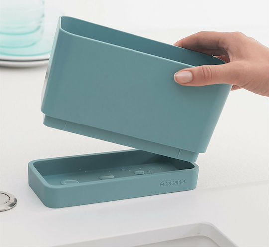 Brabantia Organizer für die Küchenspüle aus Blauem Kunststoff 19x8.5x11.5cm