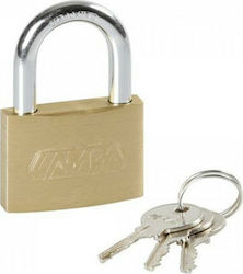 Lampa Standard XL Padlock Brass with Key 50mm 1pcs