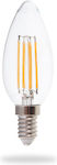 Lucas LED Bulb E14 C37 Warm White 800lm