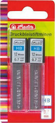 Herlitz 2 Packages x 12 Pencil Leads Thickness 0.7mm Type HB