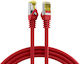 EFB S/FTP Kat.6a Ethernet Netzwerkkabel 0.5m Rotes