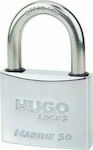 Hugo Locks Marine Steel Padlock Brass with Key 30mm 1pcs