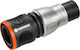 Gardena Stop Premium 18253-20 Schnellverbinder Wasserrohr für Schlauch 1/2" & 5/8" Schwarz