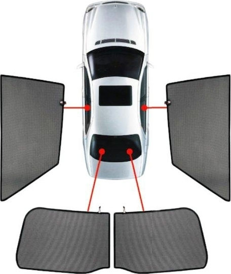 CarShades 08-14 Seitenschatten Auto-Sonnenschutz für Renault Twingo Dreitürer 3D 4Stücke