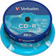 Verbatim Înregistrabile CD-R 52x 700MB Cutie pentru prăjituri 25buc