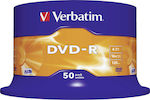 Verbatim Recordable DVD-R 16x 4.7GB Cake Box 50pcs