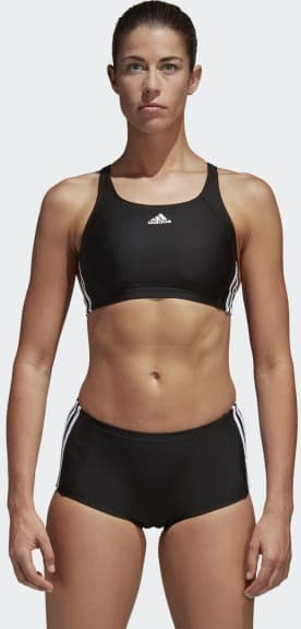Adidas Core 3 Stripes Αθλητικό Set Bikini Μπουστάκι Μαύρο BP5480 | Skroutz.gr
