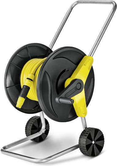 Karcher HC 50 Wheeled Garden Hose Box with 15m Hose with Rewind Handle