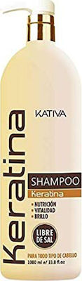 Kativa Keratina Shampoos Shine for All Hair Types 1000ml