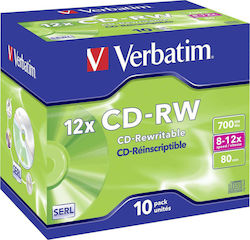 Verbatim Rewritable CD-RW 12x 700MB 10pcs