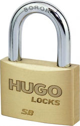 Hugo Locks SB 40 Steel Padlock Brass with Key 40mm 1pcs