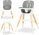 Lionelo Mona Highchair 4 in 1 & Fabric Seat Stone