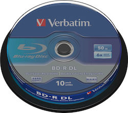 Verbatim Εγγράψιμα BD-R 6x Dual Layer 50GB Cake Box 10τμχ