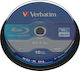 Verbatim Εγγράψιμα BD-R 6x Dual Layer 50GB Cake Box 10τμχ
