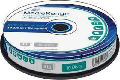 MediaRange Recordable DVD+R 8x Dual Layer 8.5GB Cake Box 10pcs