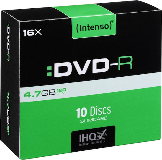 Intenso Beschreibbare DVD-R 16x 4.7GB 10Stück