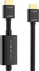Prolink HDMI 2.0 Cable HDMI male - HDMI male 15m Μαύρο