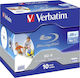 Verbatim Εγγράψιμα BD-R 6x Printable 25GB 10τμχ