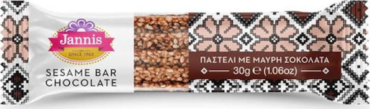 Jannis Sesame Seed Candy Sesame & Dark Chocolate 30gr